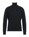 Liu •jo Man Man Turtleneck Midnight Blue Size 3xl Cotton, Polyester, Wool