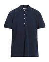 Mauro Grifoni Man Polo Shirt Navy Blue Size 42 Cotton