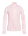 Rossopuro Man Shirt Pink Size 17 Cotton
