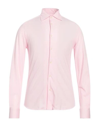 Rossopuro Man Shirt Pink Size 17 Cotton