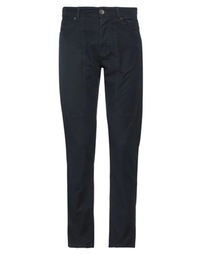 Jeckerson Man Pants Midnight Blue Size 36 Cotton, Elastane