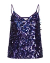 Pinko Woman Top Purple Size 6 Polyester