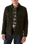 LUCKY BRAND LUCKY BRAND SUEDE MILITARY SHIRT JACKET