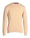Drumohr Man Sweater Cream Size 42 Cotton In White