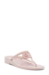 Valentino Garavani Summer Vlogo Signature Thong Sandals In Rose Quartz