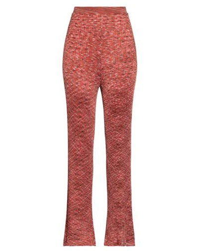 M Missoni Woman Pants Rust Size 6 Viscose In Red