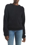 Rag & Bone Lani Wool & Mohair Blend Sweater In Black