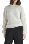Rag & Bone Lani Wool & Mohair-blend Sweater In Ivory