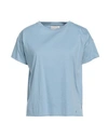 Loulou Studio Woman T-shirt Sky Blue Size Xs Pima Cotton