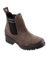 Bueno Florida Chelsea Boot In Grey Nubuck Knit