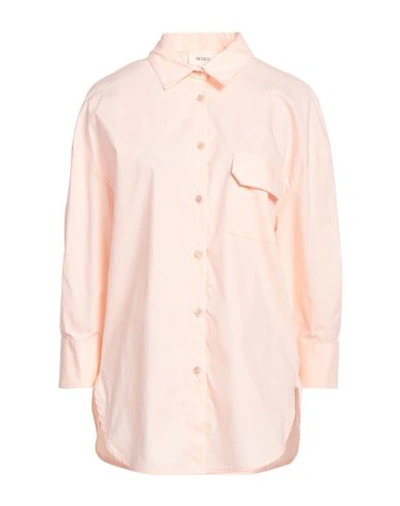Vicolo Woman Shirt Pink Size M Cotton