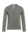 Daniele Fiesoli Man Cardigan Sage Green Size Xxl Cotton