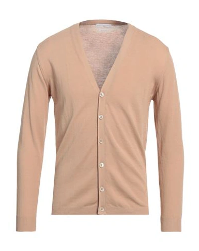 Daniele Fiesoli Man Cardigan Beige Size 3xl Cotton