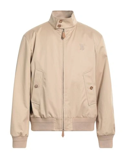 Burberry Man Jacket Sand Size 40 Cotton In Beige