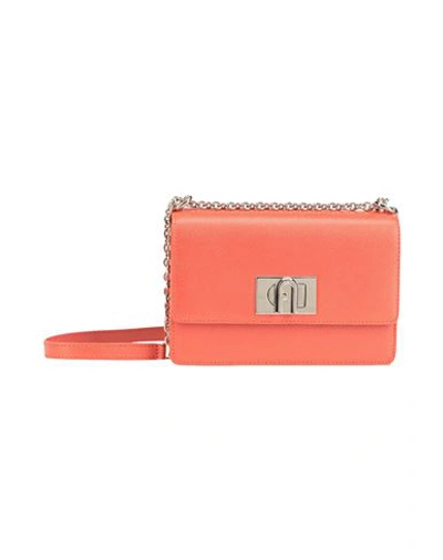 Furla 1927 Mini Leather Crossbody In Orange