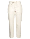 Jil Sander Woman Pants Cream Size 8 Cotton In White