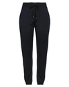 Ferragamo Woman Pants Midnight Blue Size M Virgin Wool, Calfskin