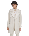 CALVIN KLEIN WOMEN'S OPEN-FRONT FAUX SUEDE TRENCH
