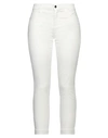 Kaos Jeans Woman Pants White Size 30 Cotton, Tencel, Elastane