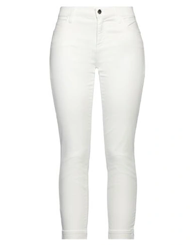 Kaos Jeans Woman Pants White Size 30 Cotton, Tencel, Elastane