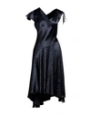 HIGH HIGH WOMAN MIDI DRESS MIDNIGHT BLUE SIZE 10 POLYESTER