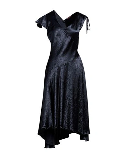 High Woman Midi Dress Midnight Blue Size 12 Polyester