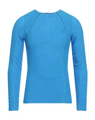 Gmbh Man T-shirt Azure Size L Polyamide, Elastane In Blue