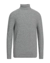 Jeordie's Man Turtleneck Grey Size Xxl Merino Wool, Polyamide, Elastane