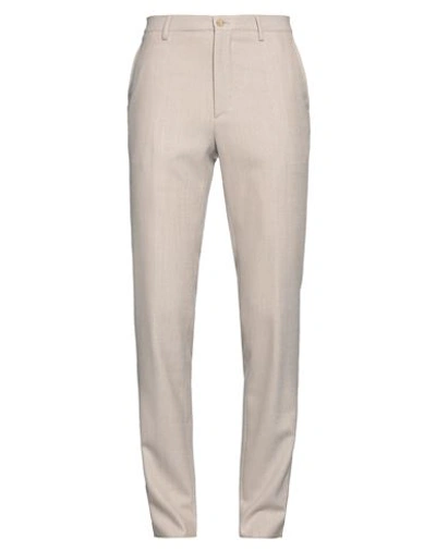 Etro Man Pants Beige Size 32 Virgin Wool, Elastane