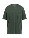 Daniele Fiesoli Man T-shirt Military Green Size Xl Cupro, Cotton