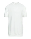 Kangra Cashmere Kangra Man Sweater White Size 42 Cotton