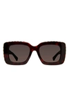 KURT GEIGER 52MM SQUARE SUNGLASSES