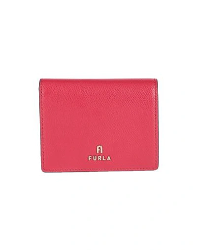 Furla Camelia S Compact Wallet Woman Wallet Red Size - Soft Leather In Red