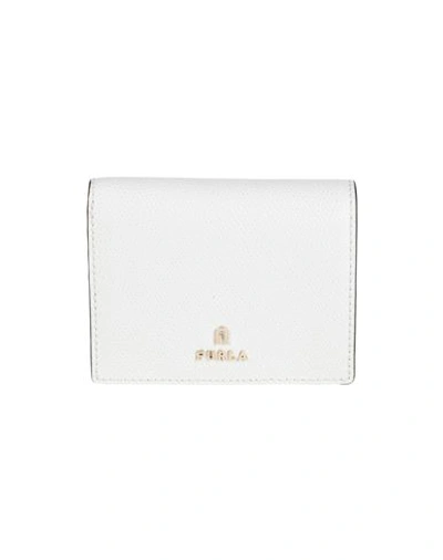 Furla Camelia S Compact Wallet Woman Wallet Off White Size - Soft Leather