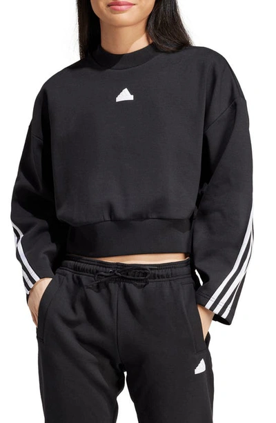 Adidas Originals Adidas Future Icons 3-stripes Cotton Blend Sweatshirt In Black