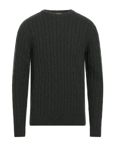 Rossopuro Man Sweater Dark Green Size 5 Wool, Viscose, Nylon, Cashmere
