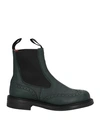 Tricker's Woman Ankle Boots Dark Green Size 10 Soft Leather