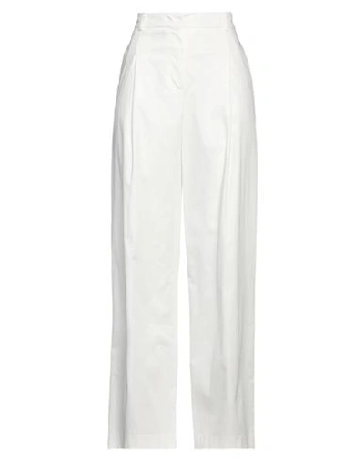 Liu •jo Woman Pants White Size 6 Cotton, Elastane