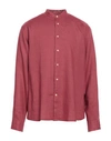 Drumohr Man Shirt Garnet Size 3xl Flax In Red