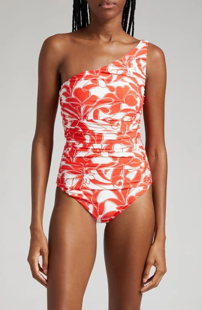 Sir Renata One-shoulder One-piece Swimsuit In Mariposa Lily
