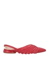 Nora New York Woman Ballet Flats Red Size 7 Soft Leather