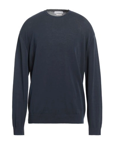 Daniele Fiesoli Man Sweater Midnight Blue Size Xxl Cotton In Blue