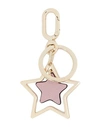 Furla Venus Keyring Star Woman Key Ring Pink Size - Metal, Soft Leather