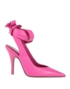 Attico The  Woman Pumps Fuchsia Size 6.5 Soft Leather In Pink