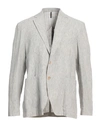 Harmont & Blaine Man Blazer Light Grey Size 40 Linen