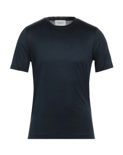 D4.0 Man T-shirt Navy Blue Size 34 Cotton