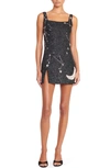 Staud Le Sable Embellished Mini Dress In Starry Night