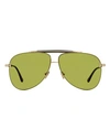 Tom Ford Brady Pilot Tf1018 Sunglasses Man Sunglasses Gold Size 60 Metal, Acetate