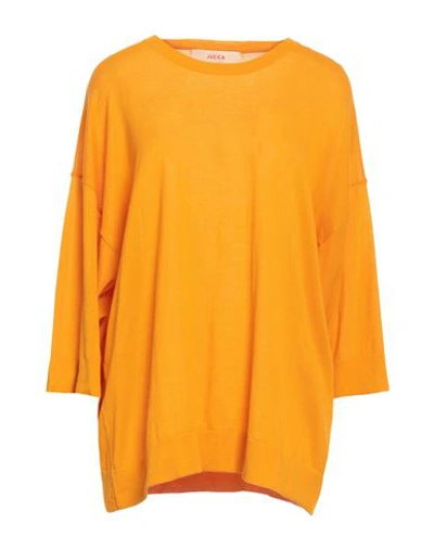 Jucca Woman Sweater Orange Size M Cotton In Orange