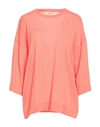 Jucca Woman Sweater Coral Size S Cotton In Red